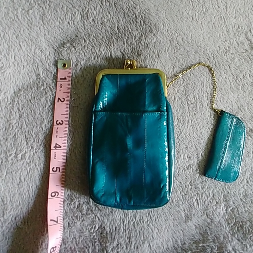 Teal micro purse